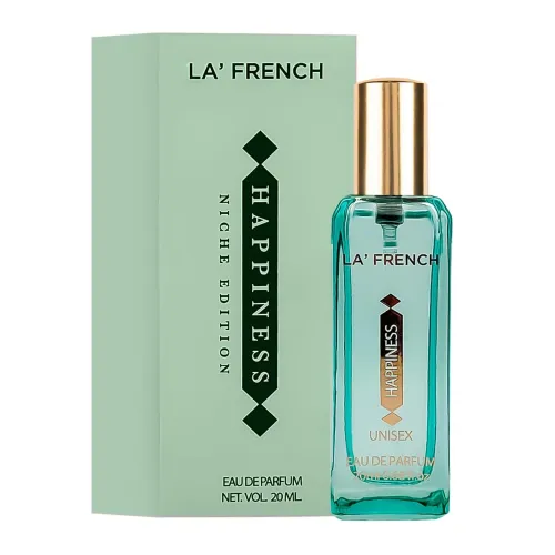 Image of La French Happiness Perfume for Men and Women 20ml | Intense Eau de Parfum | Unisex Perfume | Premium Long Lasting Luxur