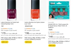 Lakeme nailpolish for women minimum 50% off