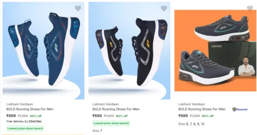Image of Lakhani Vardaan Men’s Sports Shoes up to 66% Discount