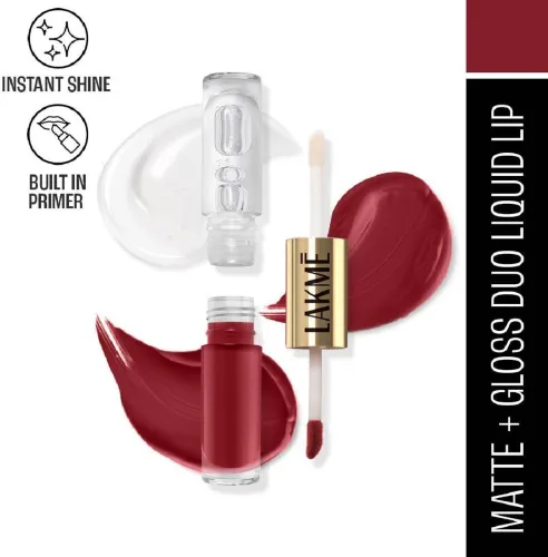 Image of Lakmé 9 to 5 Matte to Glass Liquid Lip 