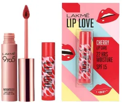 LAKMÉ 9 To 5 Weightless Matte Finish Mousse Lip & Cheek Color & Lakme Lip Love Chapstick Cherry Spf 15
