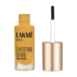 Lakmé 9to5 Primer + Gloss Nail Colour Mustard Master
