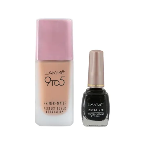 Image of LAKMÉ 9To5 Primer + Matte Perfect Cover Liquid Foundation