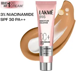Lakmé 9 to 5 CC Cream Almond with 3% Niacinamide Complex SPF 30 PA++ Foundation (Almond, 30 g)