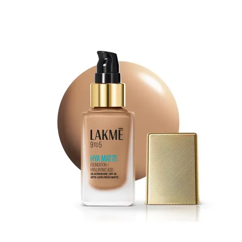 Image of LAKMÉ 9to5 Hya Matte Full coverage Liquid Foundation, 25ml
