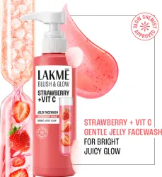 Lakmé Blush & Glow Strawberry + Vitamin C Jelly Face Wash