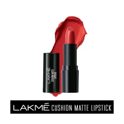 Lakmé Cushion Matte Lipstick, Red Blaze, 4.5 g