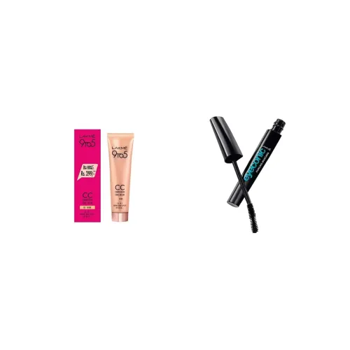 Image of Lakmé 9 to 5 Complexion Care Face Cream, Beige, 30g & Lakmé Eyeconic Lash Curling Mascara, Black, 9ml