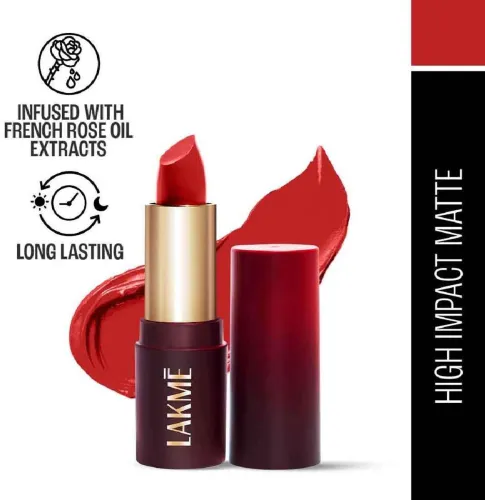 Image of Lakmé Forever Matte Lipstick (Red Blaze, 4.5 g)