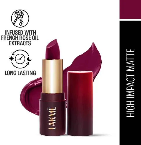 Image of Lakmé Forever Matte Lipstick  (Red Marsala, 4.5 g)