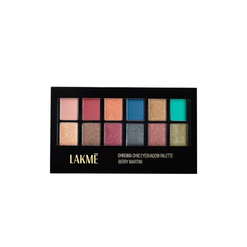 Image of Lakmé Glitterati Chroma Chic Eye Shadow Palette, Highly Pigmented, Shimmery