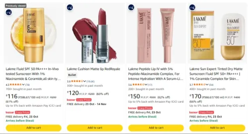 Image of LAKMÉ Lakme at minimum 60% Discount