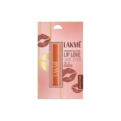 Lakme Lip Love Care Stick Caramel, with 10% Vitamin E Complex, nourished with Shea & Cocoa Butter and enriched with Almond & Jojoba Oil for 24hr moisturization in just 1 swipe, with SPF 15,....