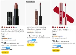 LAKMÉ Liquid Lipsticks starting at ₹131