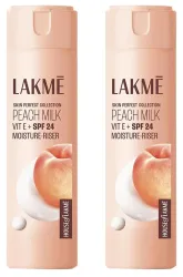 LAKMÉ Peach Milk Moisturizer Spf 24 Pa++ 200 Ml Lotion(Pack Of 2)
