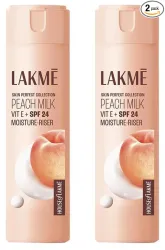 LAKMÉ Peach Milk Moisturizer Spf 24 Pa++, 200 Ml Lotion(Pack Of 2)