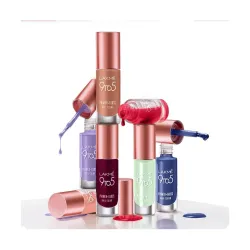 LAKMÉ 9 To 5 Primer + Glossy Finish Nail Colour, Magenta Mix, 6 Ml