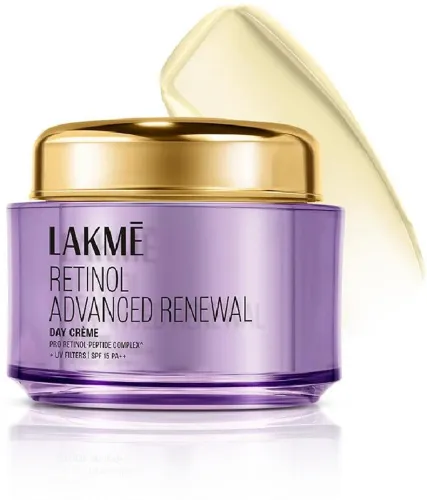Image of Lakmé Retinol Advanced Renewal Day Creme Pro-Retinol Peptide Complex + UV