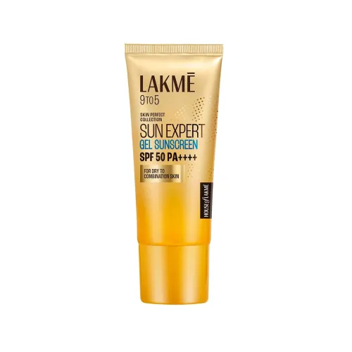 Image of Lakmē Sun Expert SPF 50 Gel Sunscreen 100g, Niacinamide, Oil-Free & Non-Sticky