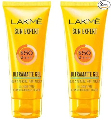Image of Lakmé Sun Expert SPF 50 Gel – 50g, Pack of 2 