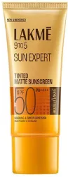 Lakmé Sunscreen - SPF 50 PA+++ Sun Expert Tinted Sunscreen| UVA/B protection (100 ml)