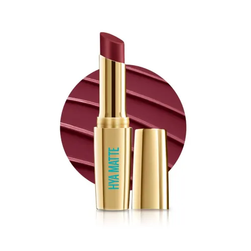 Image of Lakme 9to5 Hya Matte Lipstick Plum Pitch 3.6gm
