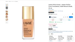 Lakme 9To5 Primer + Matte Perfect Cover Foundation