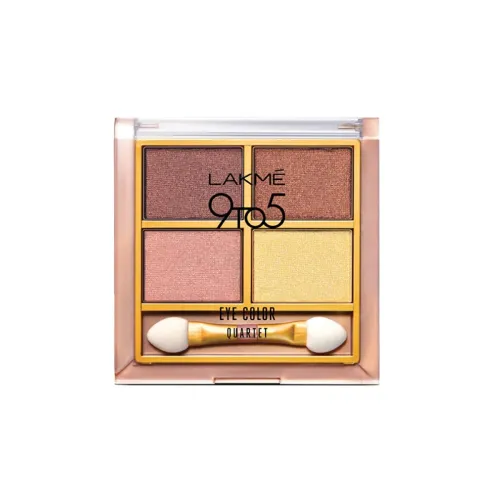 Image of Lakme 9 to 5 Eye Color Quartet Eye Shadow, Desert Rose, 7g
