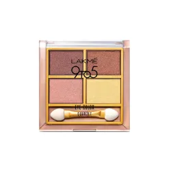 Lakme 9 to 5 Eye Color Quartet Eye Shadow, Desert Rose, 7g
