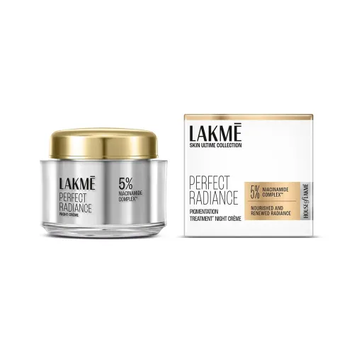 Image of Lakme Absolute Perfect Radiance Brightening Night Cream 50 g || Daily Repair Face Moisturizer for Illuminated || Glowing