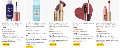Image of Lakme Beauty Product Minimum 60% Discount