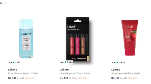 Image of Lakme Beauty Product Minimum 60% Discount