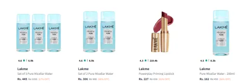 Image of Lakme Beauty product Minimum 60% Discount