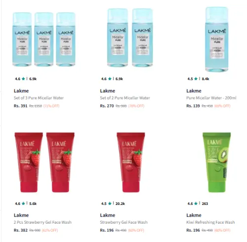 Image of Lakme Beauty Product up to 75% Discount