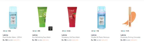 Image of Lakme Beauty Product Upto 65% Discount
