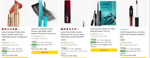 Image of Lakme Beauty Products up to 65% Discount 