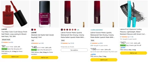 Image of Lakme Beauty Products Up-to 68% Discount .