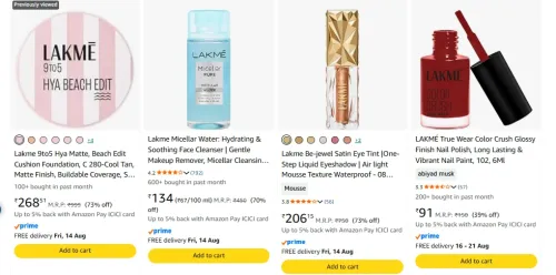 Image of lakme beauty products up to 73% Discount 