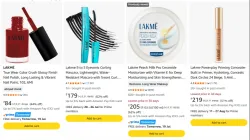Lakme Beauty products upto 62% discount