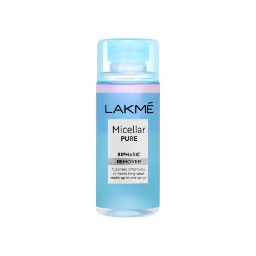 Image of Lakme Biphasic Micellar Face Cleansing Water 200ml | Removes Waterproof Makeup | Oil and Water Formula