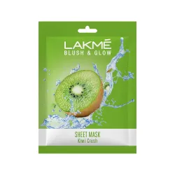 Lakme Blush & Glow Kiwi Sheet Mask, 25 ml.