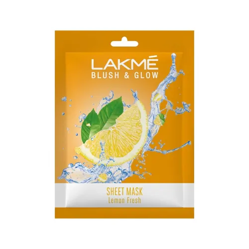 Image of Lakme Blush & Glow Lemon Sheet Mask, 25 ml