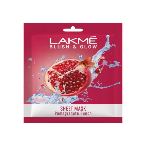 Image of Lakme Blush & Glow Pomegranate Punch Sheet Mask - 25 ml