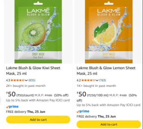 Image of Lakme Blush & Glow starting ₹ 50