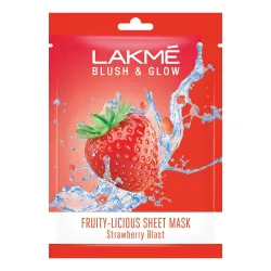 Lakme Blush & Glow Strawberry Sheet Mask 25 ml