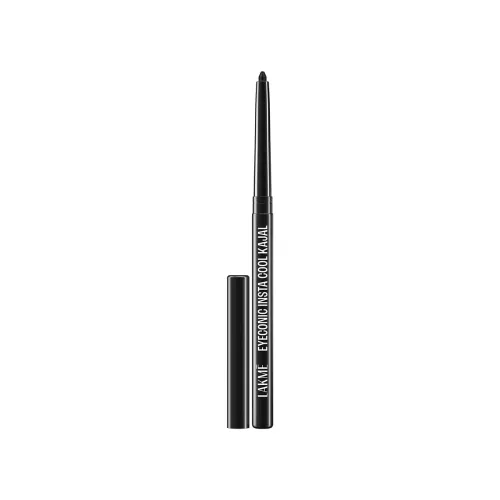 Image of Lakme Eyeconic Insta Cool Kajal|| Black|| Cooling Kohl Liner with Cucumber|| Twist Up Pencil - Waterproof|| Smudge Proof