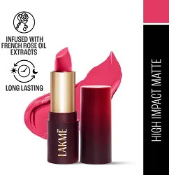 Lakmé Forever Matte Lipstick (Pink Prom, 4.5 g)