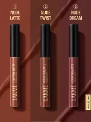 Lakme Forever Matte Liquid Lipstick Trio