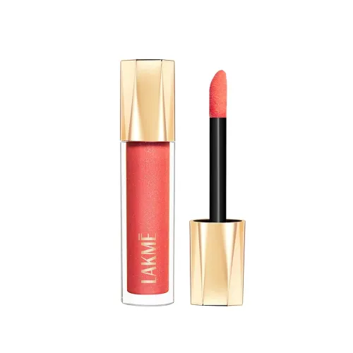 Image of Lakme Glitterati Lip Glaze 202 Peach Punch 5ml