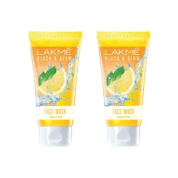 Lakme Blush and Glow Lemon Gel Face Wash 100g Pack of 2